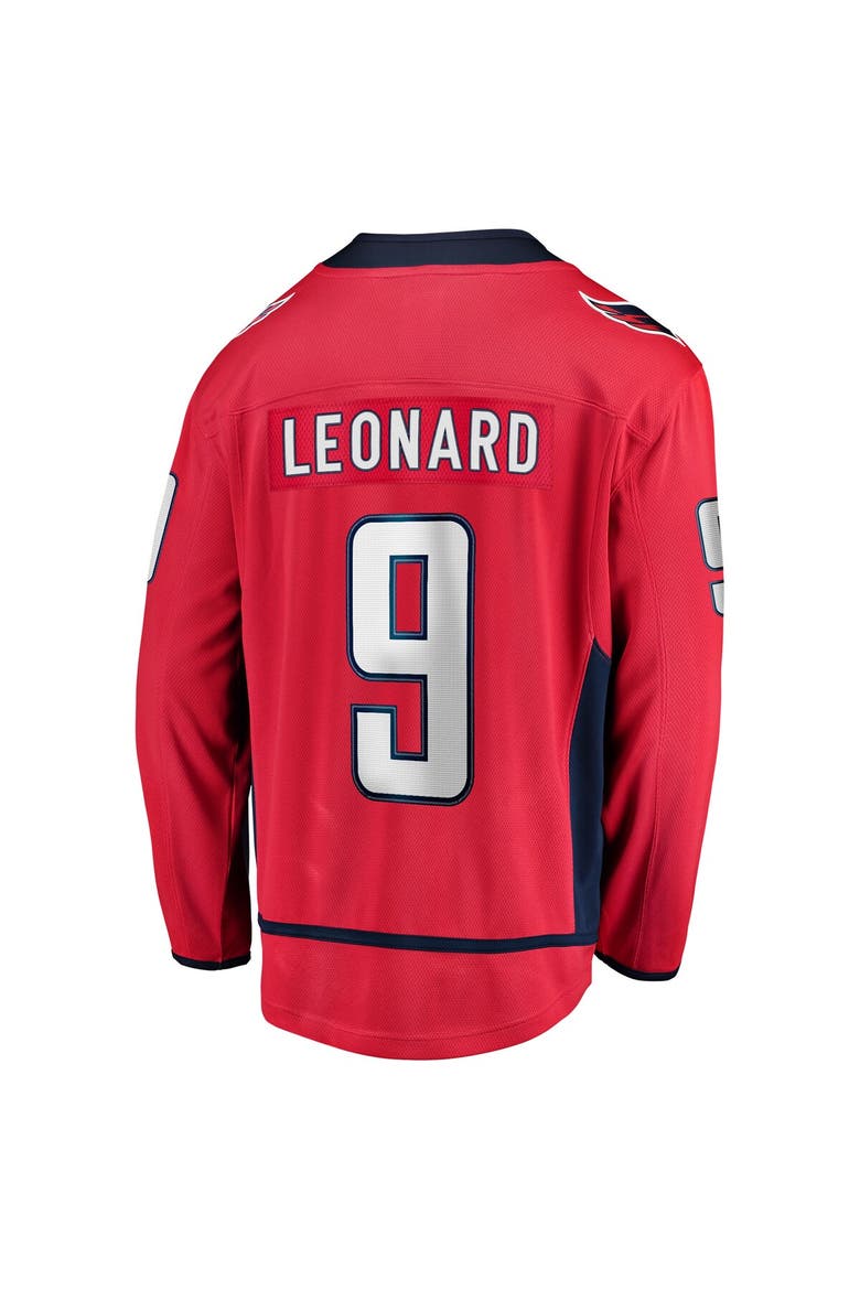 Men's Fanatics Ryan Leonard Red Washington Capitals Home Breakaway Jersey, Alternate, color, Red