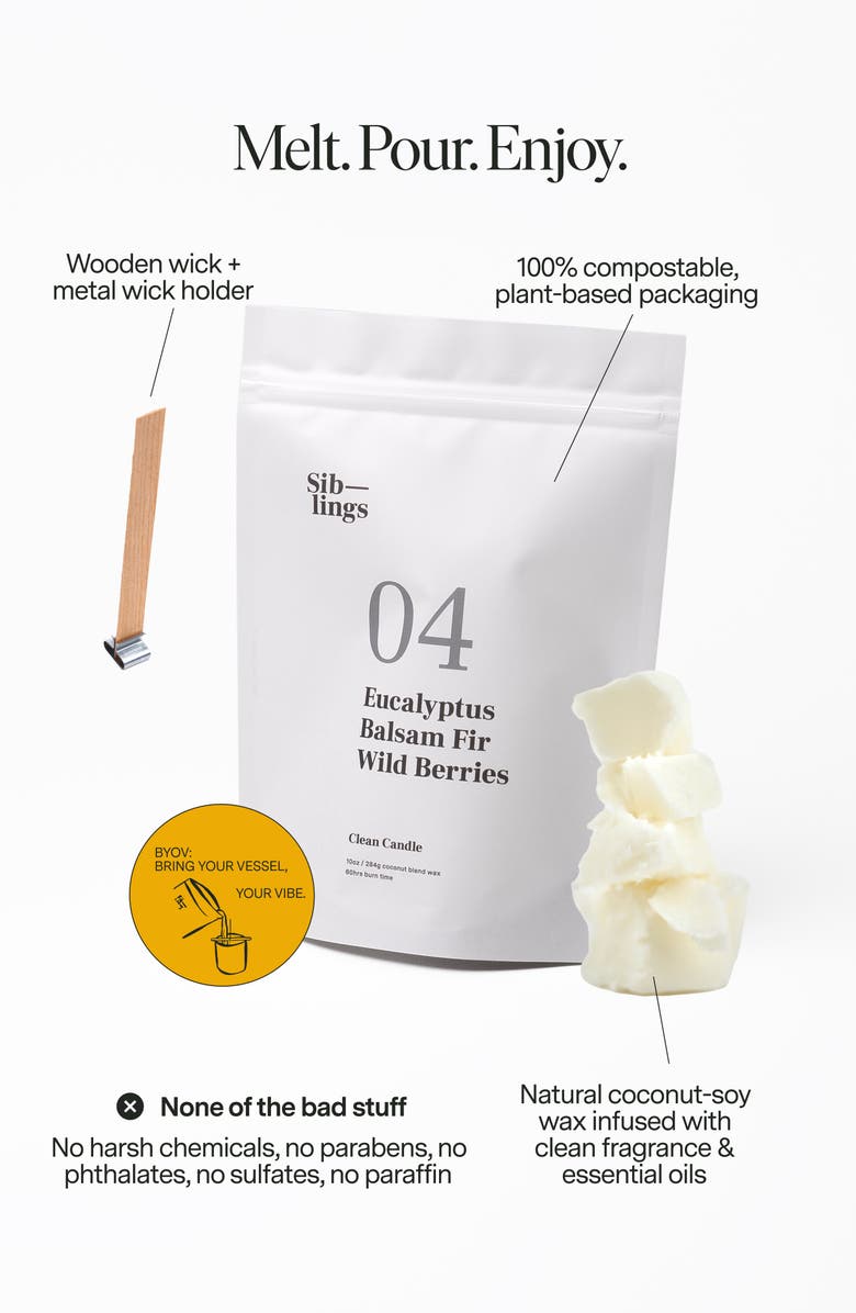 SIBLINGS No 04 Balsam Refillable Candle, Alternate, color, Eucalytpus Balsam