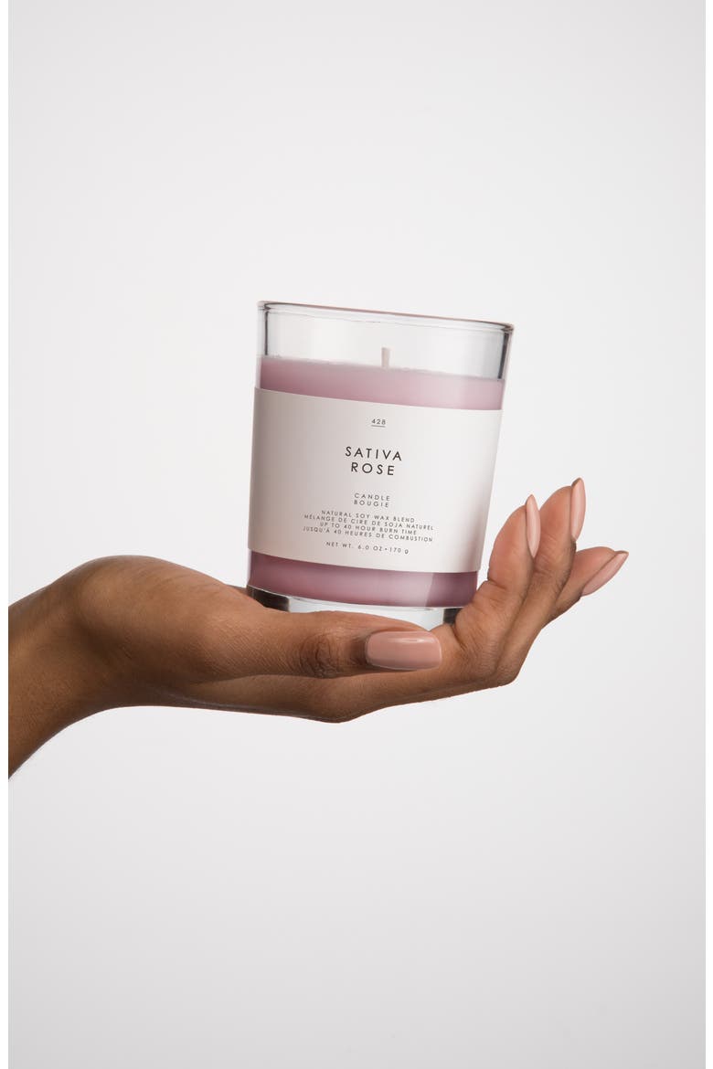 Sativa Rose Scented Candle, Alternate, color, NO COLOR