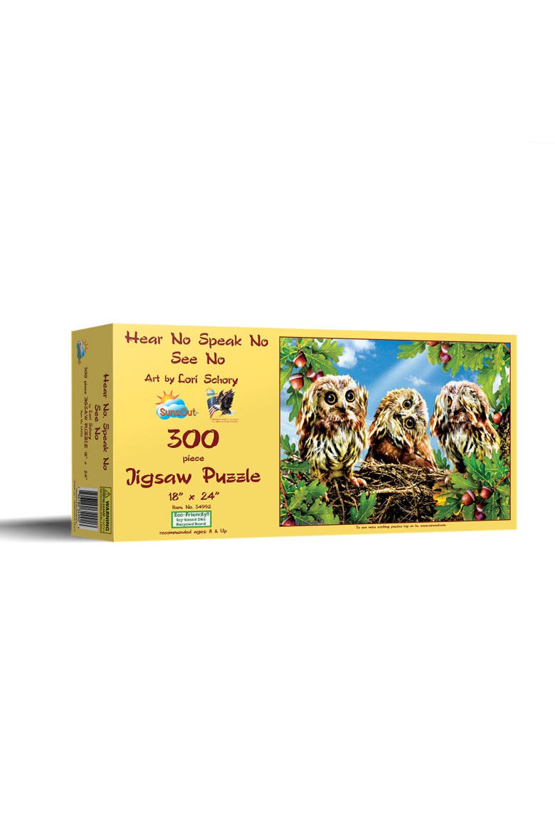 Hear No Speak No See No 300 piece Jigsaw Puzzle for Adults, Main, color, Multicolor