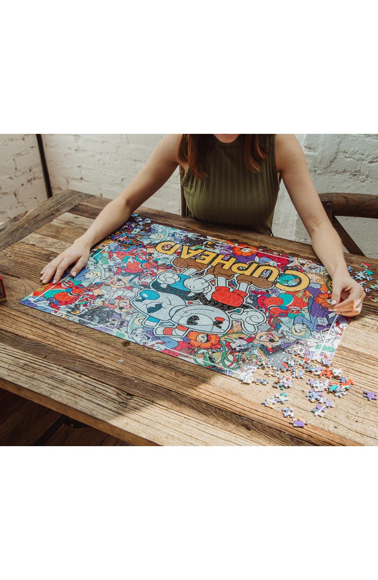 Toynk Cuphead and Mugman Collage 1000-Piece Jigsaw Puzzle | Toynk Exclusive, Alternate, color, Multi-Color