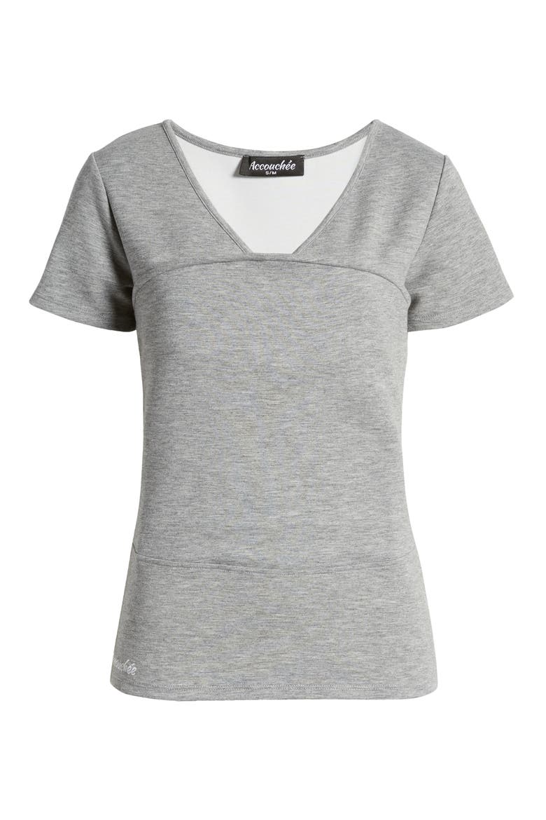 Hands Free Baby Carrier Maternity/Nursing Top, Alternate, color, GRAY