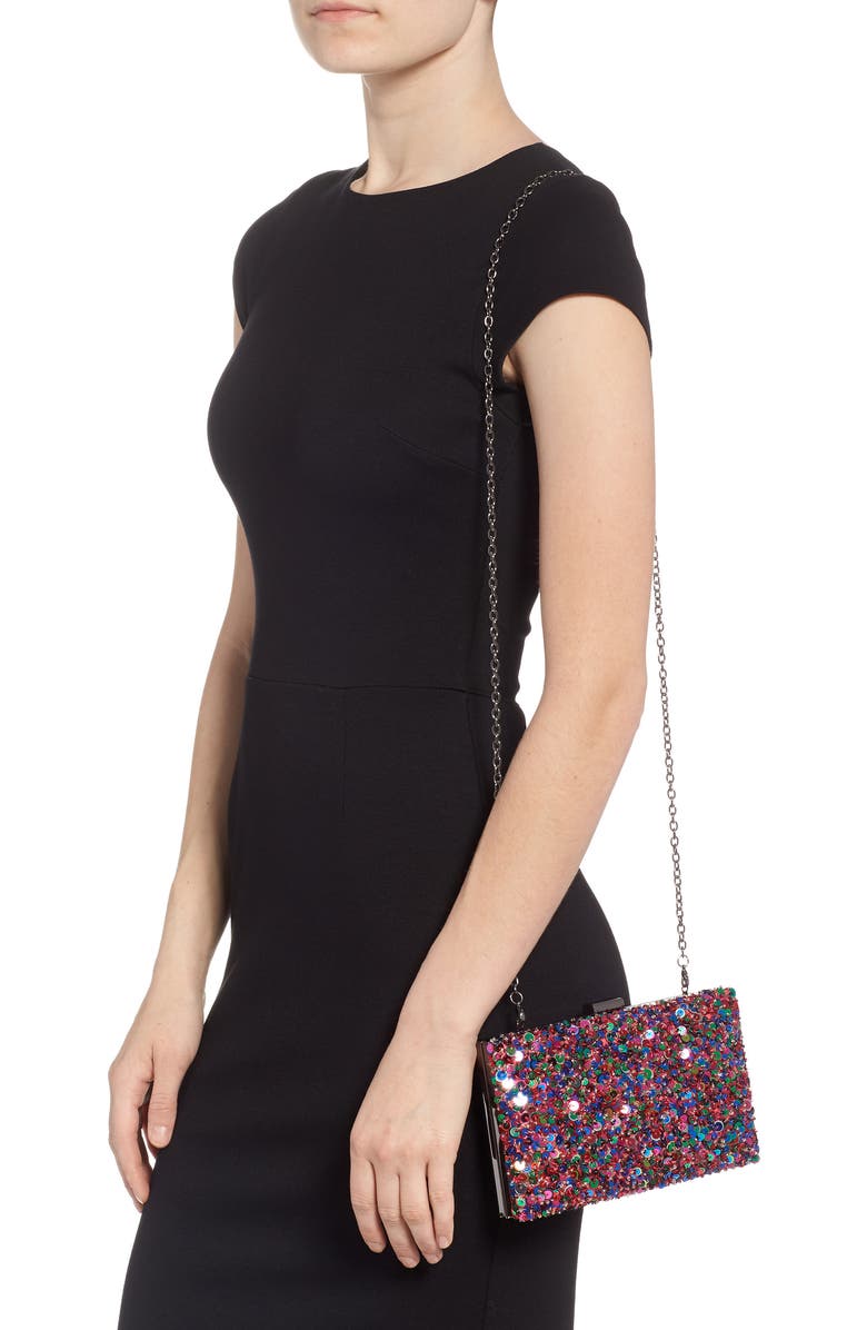 Nordstrom Sequin Disco Miniaudière, Alternate, color,