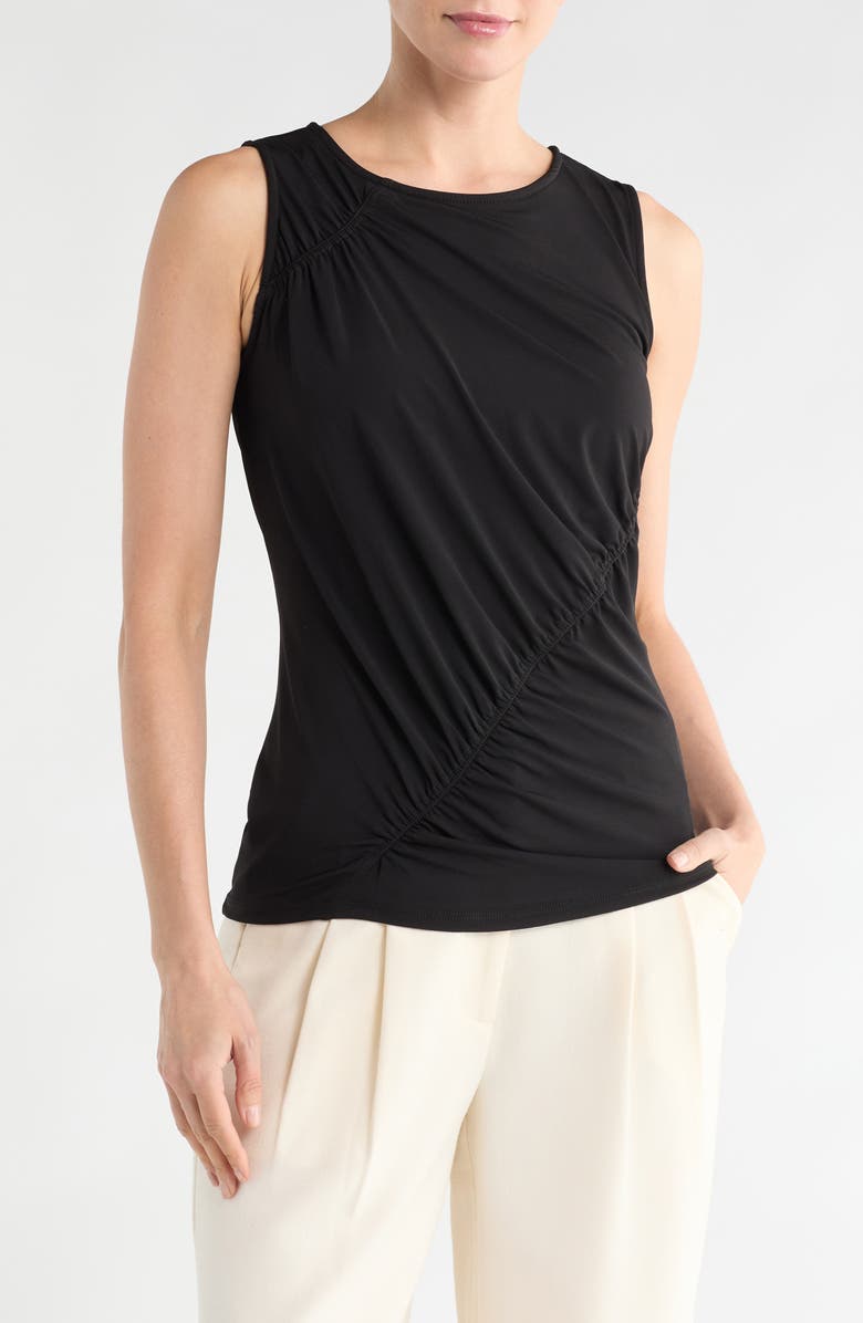 Catherine Malandrino Side Ruched Sleeveless Top, Main, color,