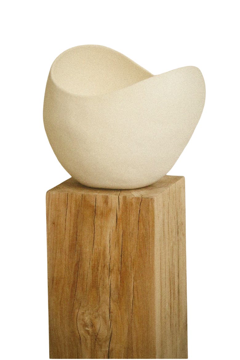 Eucalyptus White Light Sculpture Candle, Main, color, EUCALYPTUS WHITE