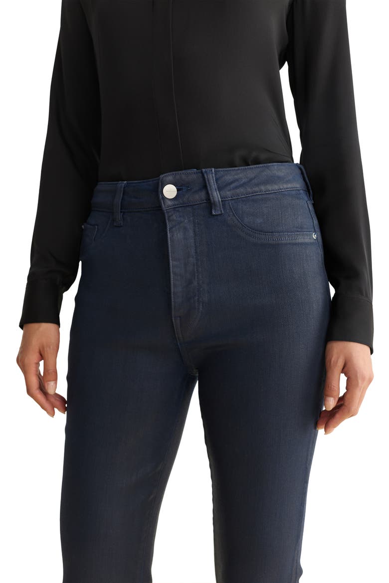 NAO Coated High Waist Bootcut Jeans, Alternate, color, COATED SHALLOWS