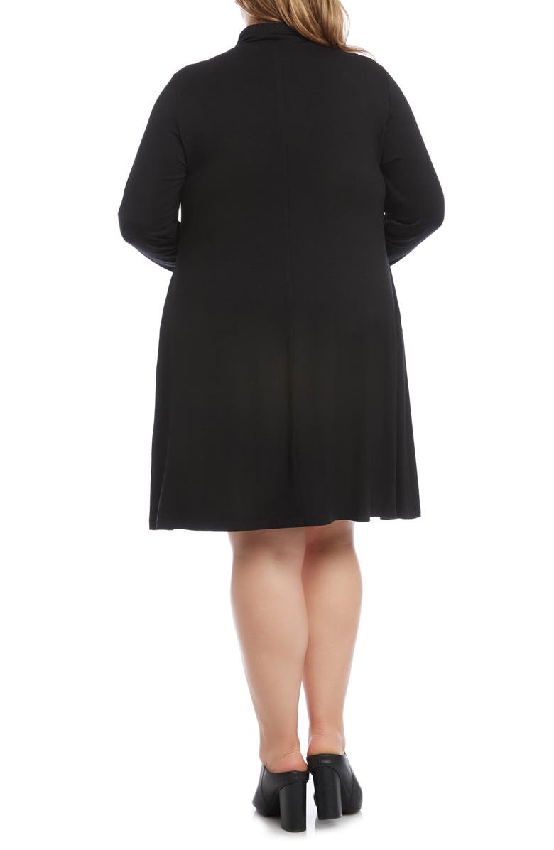 Karen Kane Quinn Long Sleeve Turtleneck Dress, Alternate, color, 