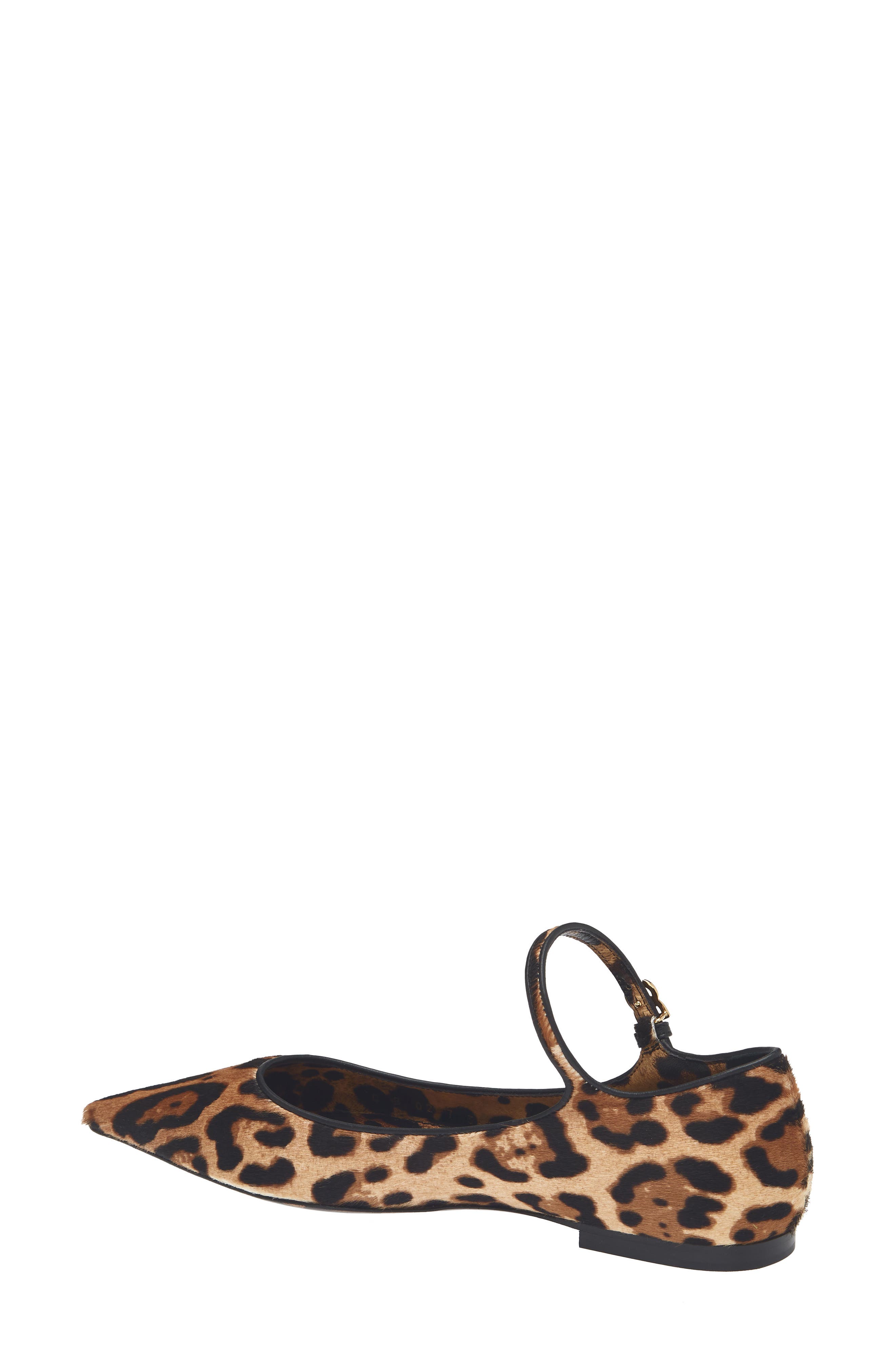 Leopard Print Genuine Calf Hair Ballerina Flat (Nordstrom Exclusive), Alternate, color, HK5JF LEO NEW