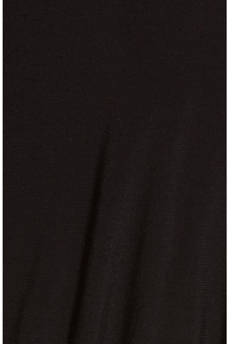 Flutter Sleeve Jersey Jumpsuit, Alternate, color, BLACK