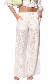 Lysander Eyelet Wide Leg Pants