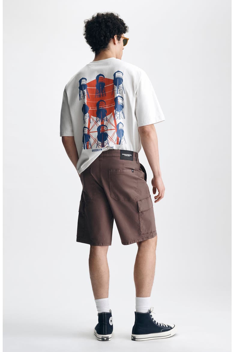 Graham Straight Leg Stretch Cotton Cargo Shorts, Alternate, color, FRENCH ROAST COLORED