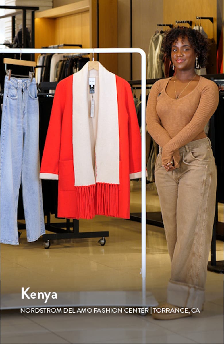 Cool Nights Reversible Fringe Knit Jacket, sales video thumbnail