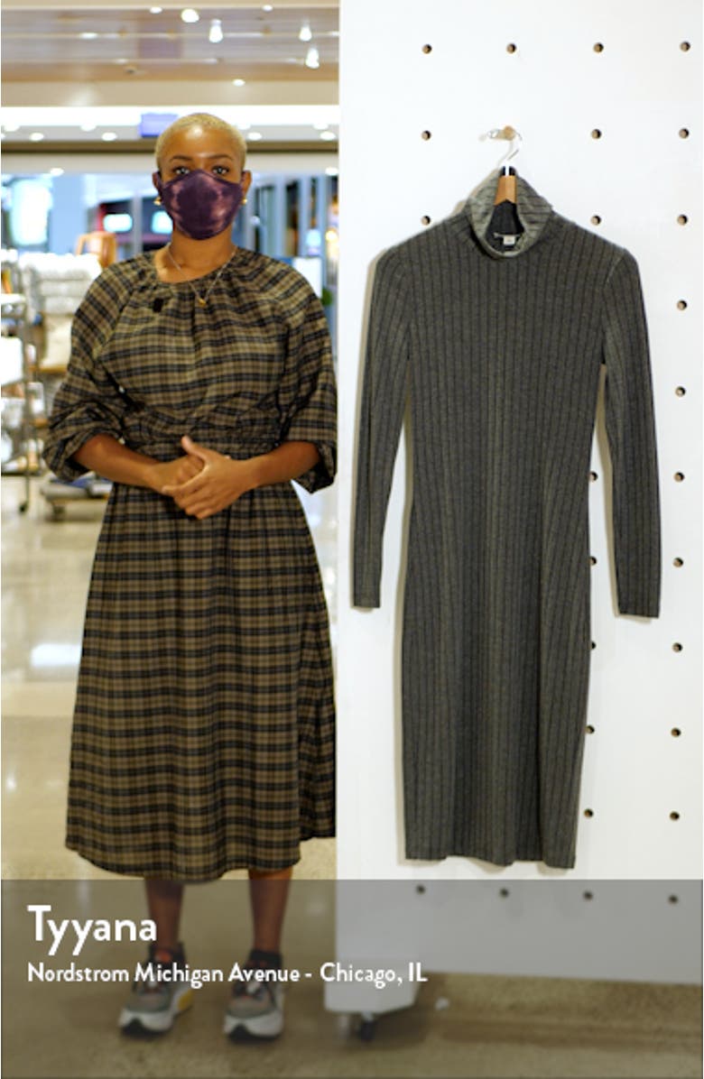 Long Sleeve Turtleneck Sweater Dress, sales video thumbnail