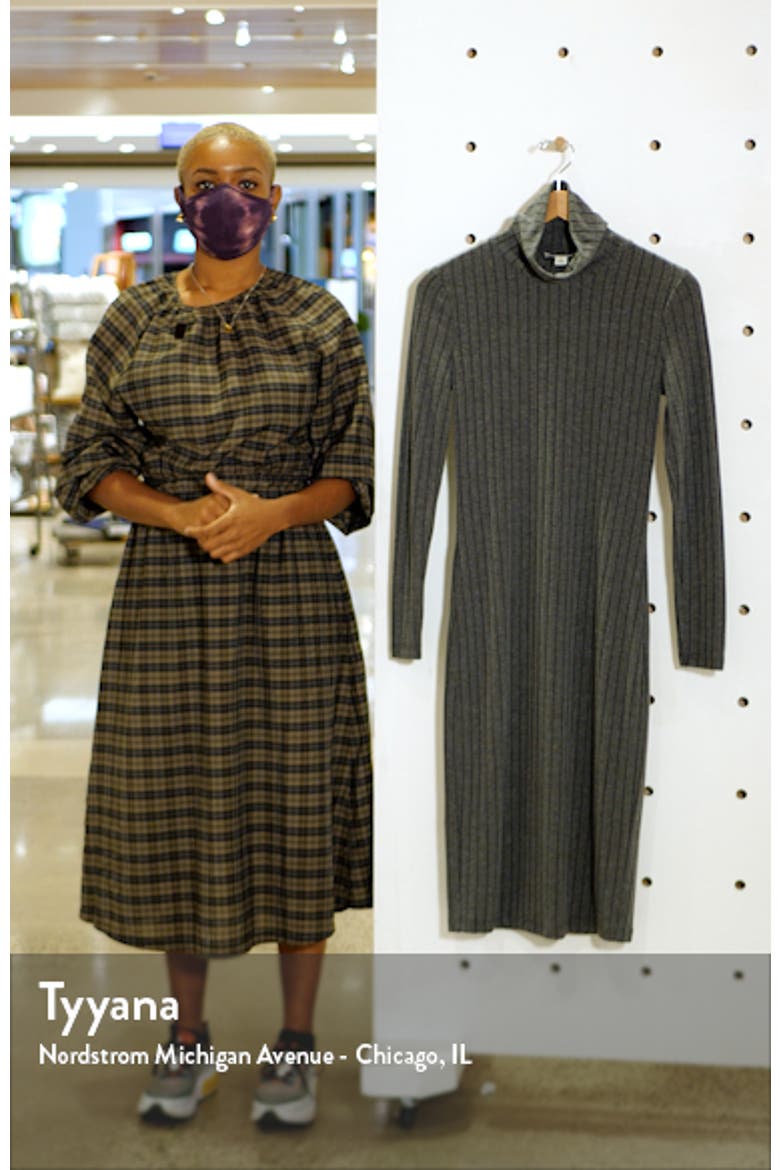 Long Sleeve Turtleneck Sweater Dress video