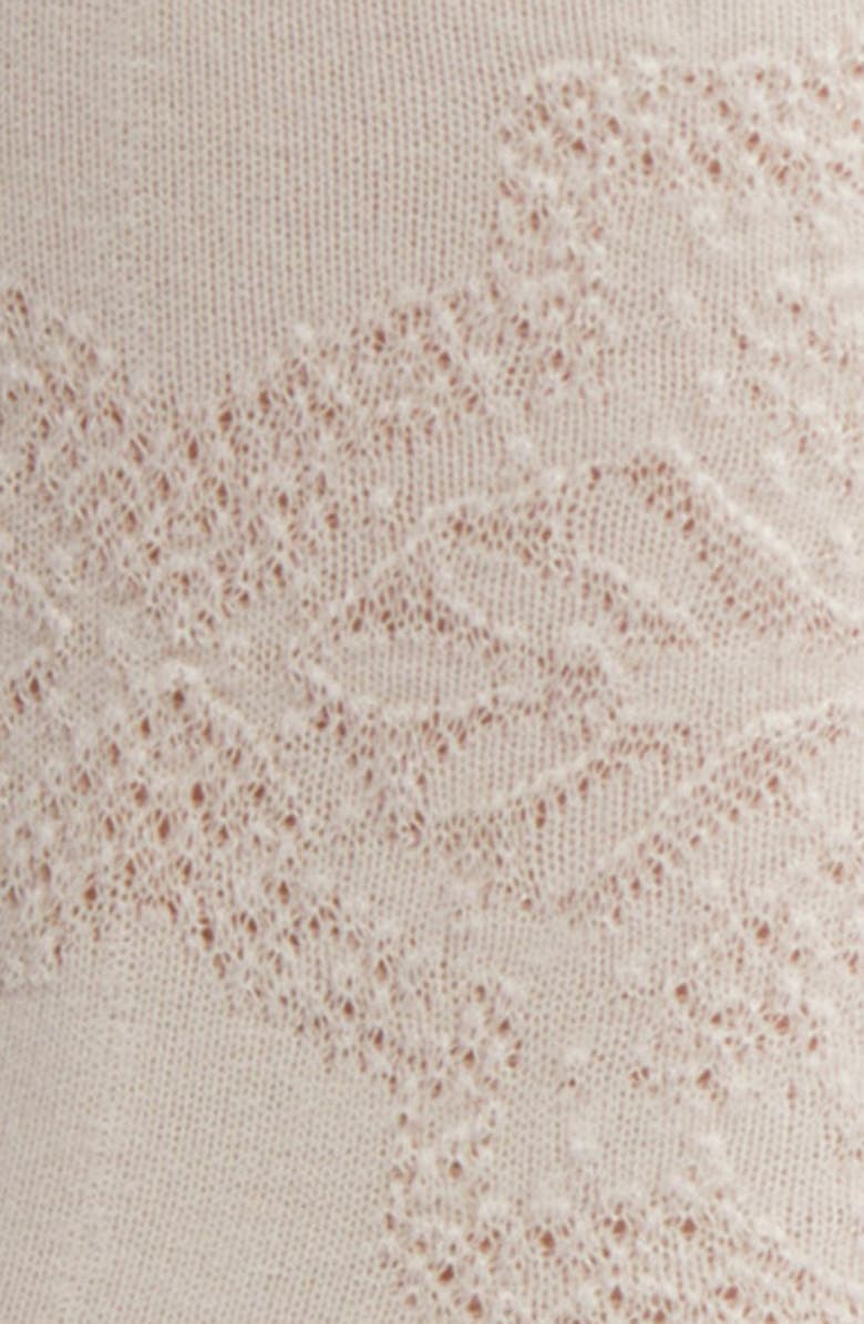 Oroblu Jacquard Lace Quarter Socks, Alternate, color, 