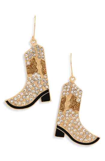 Leith Cowboy Boot Drop Earrings