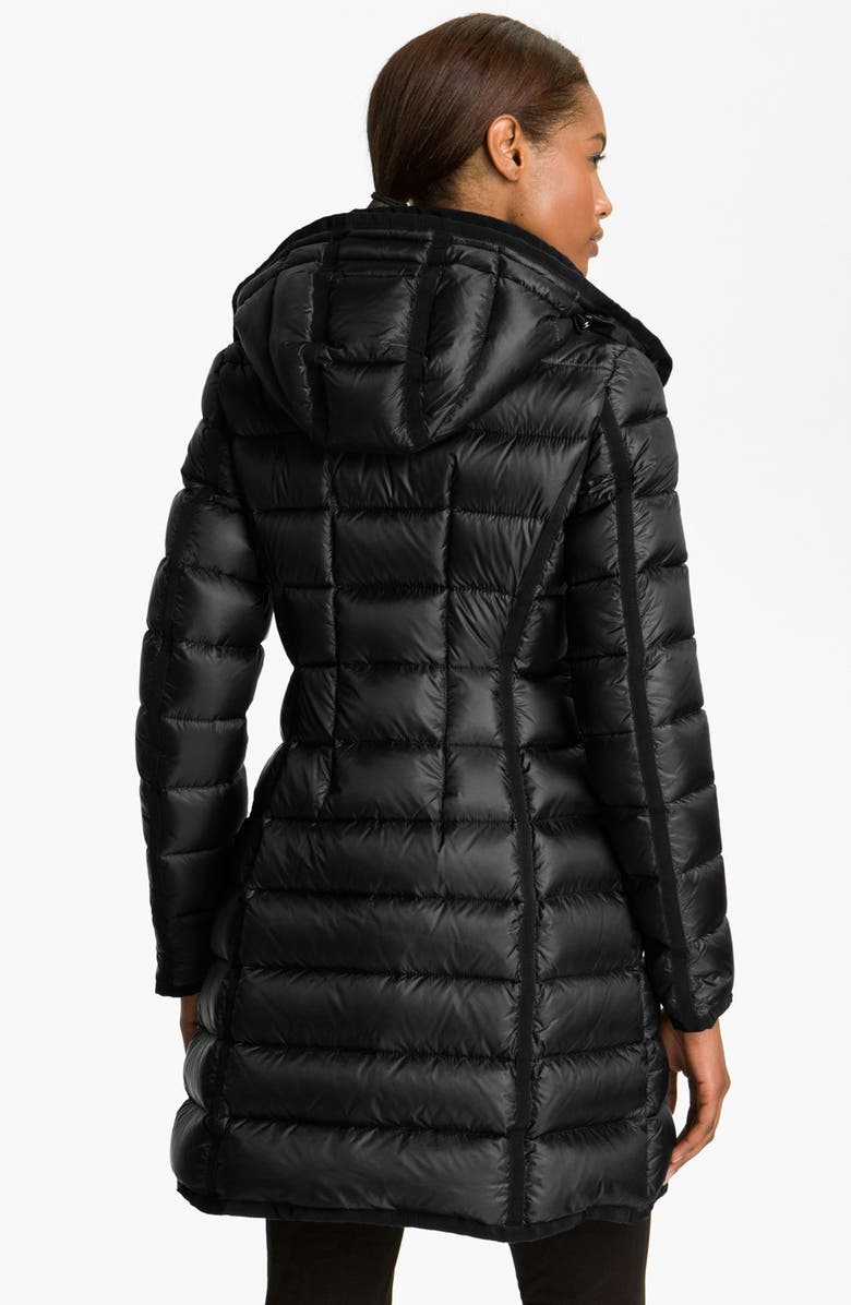 Moncler 'Hermine' Long Down Coat, Alternate, color, 