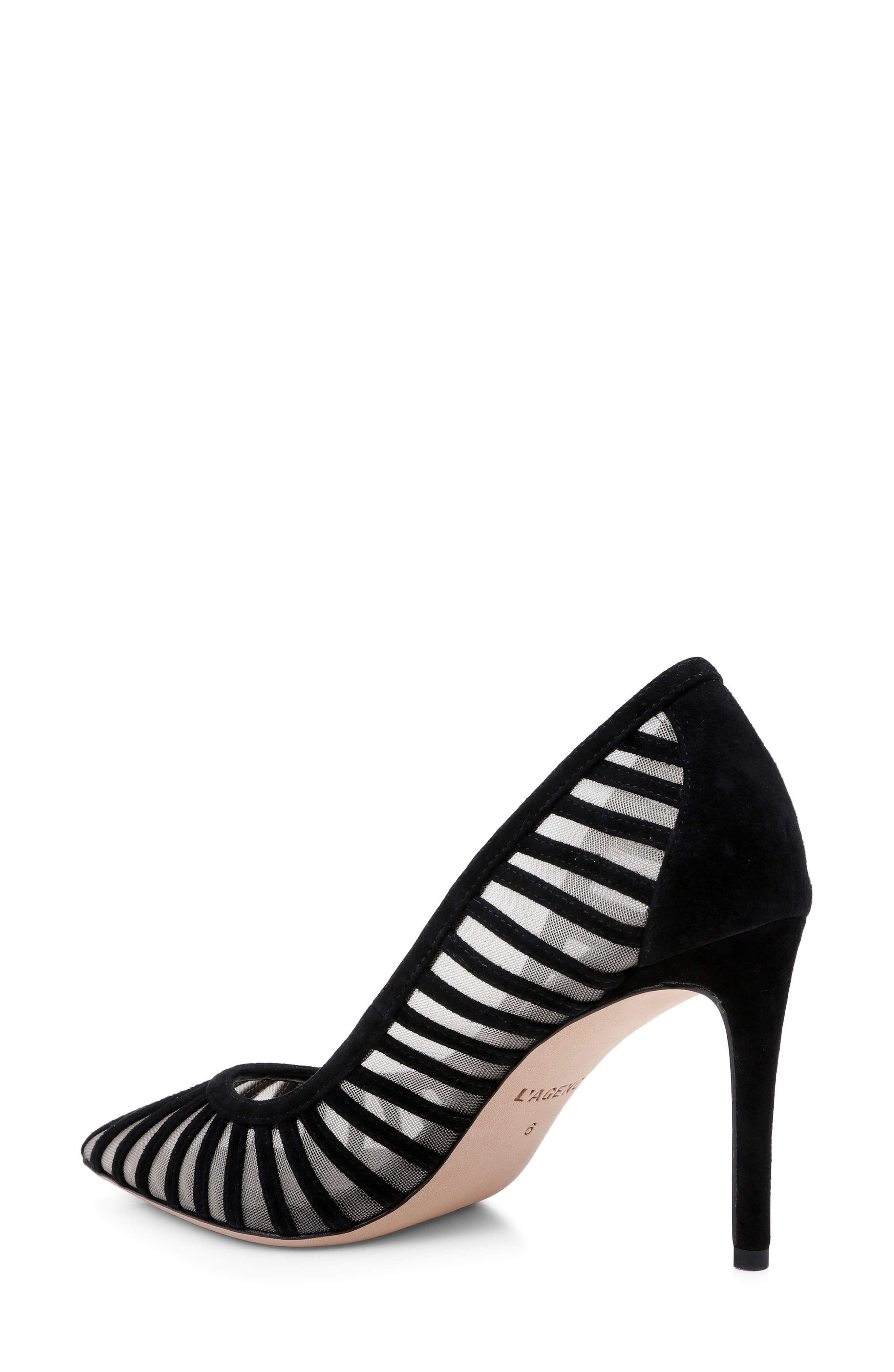 Lenox Mesh Pump, Alternate, color, BLACK SUEDE