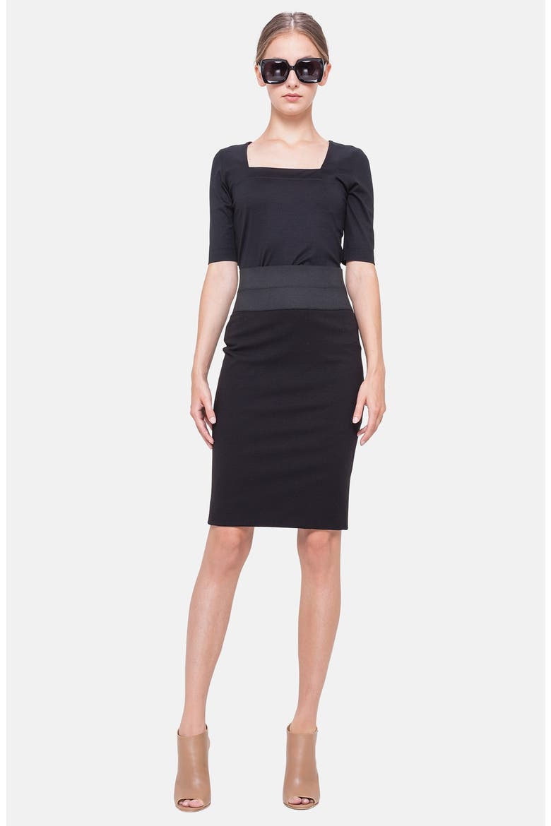 Pencil Skirt, Alternate, color, BLACK