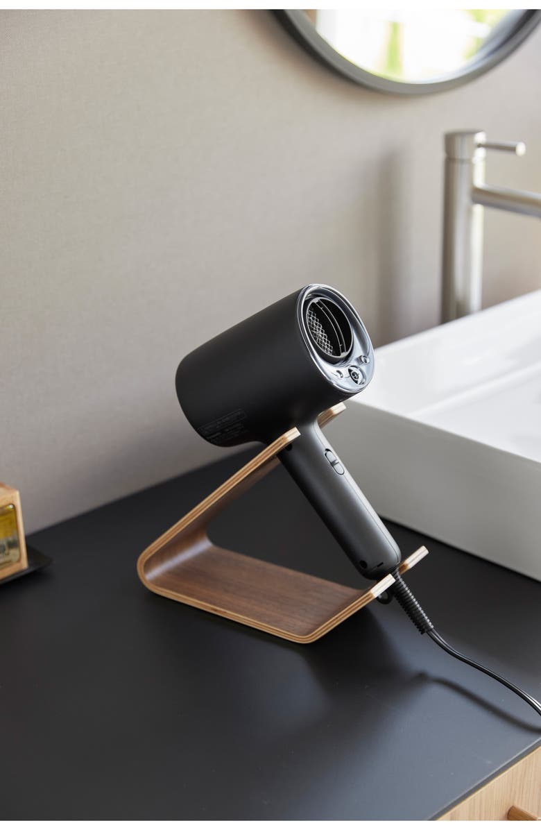 Yamazaki Hair Dryer & Iron Stand, Alternate, color, Walnut