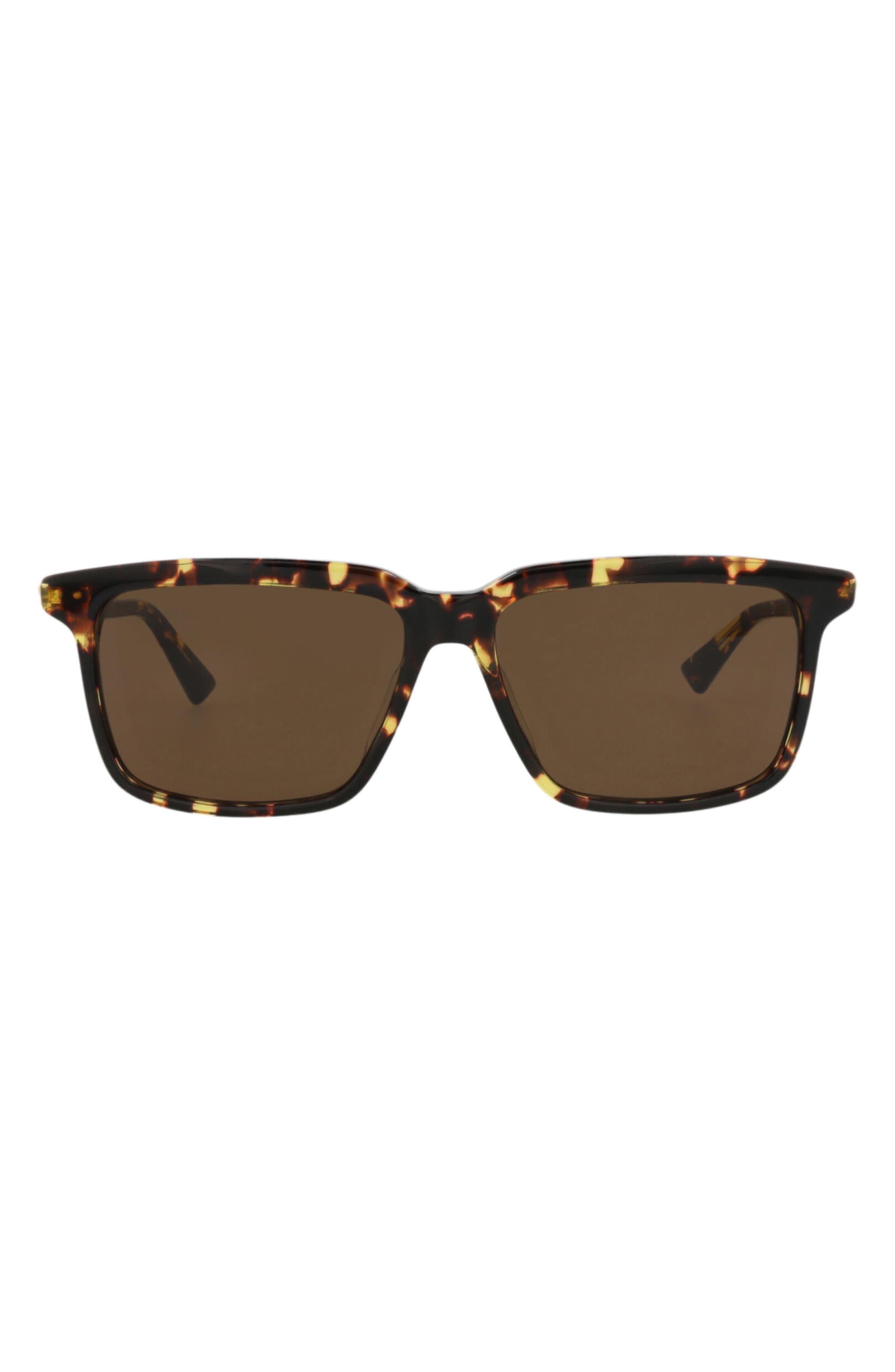 Bottega Veneta 56mm Square Sunglasses
