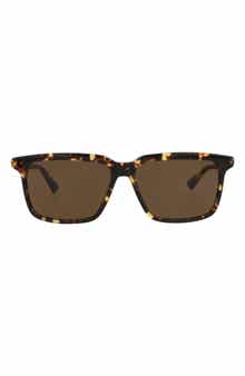 Bottega Veneta 56mm Square Sunglasses