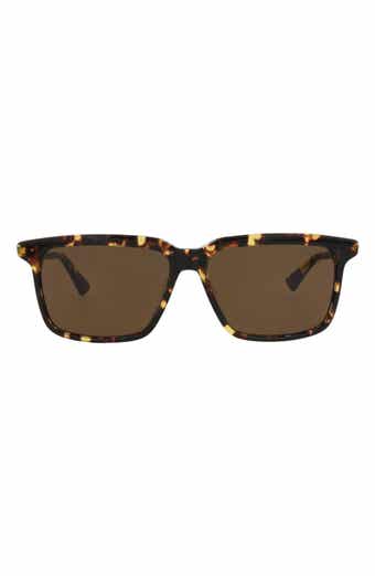 Bottega Veneta 56mm Square Sunglasses