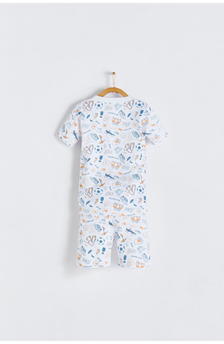 Babycottons Premium Peruvian Pima Cotton Inter Short Tee & Short Pajama Set for Toddler, Alternate, color, 