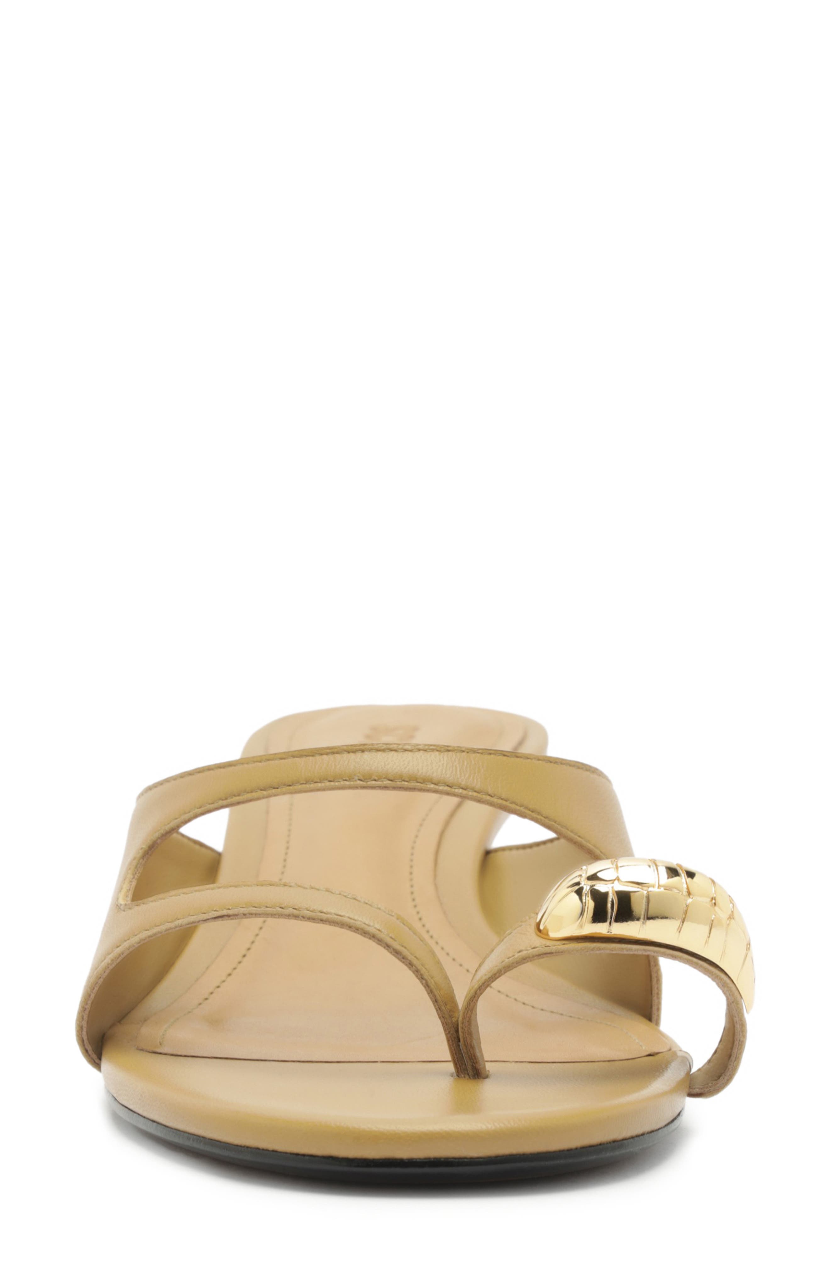 Schutz Elliote Kitten Heel Slide Sandal, Alternate, color, Fig