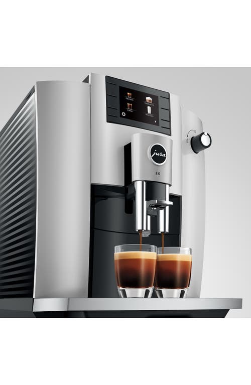 Jura E6 Platinum Espresso Machine In Silver
