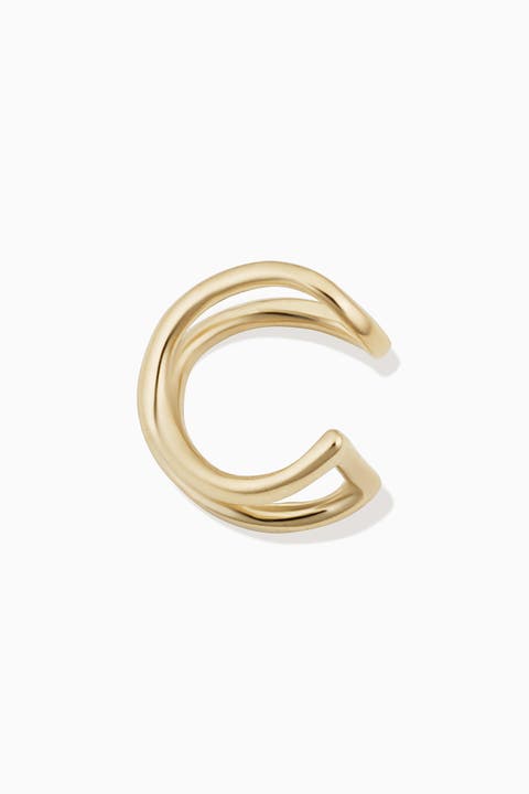 14K Gold West Side Ear Cuff