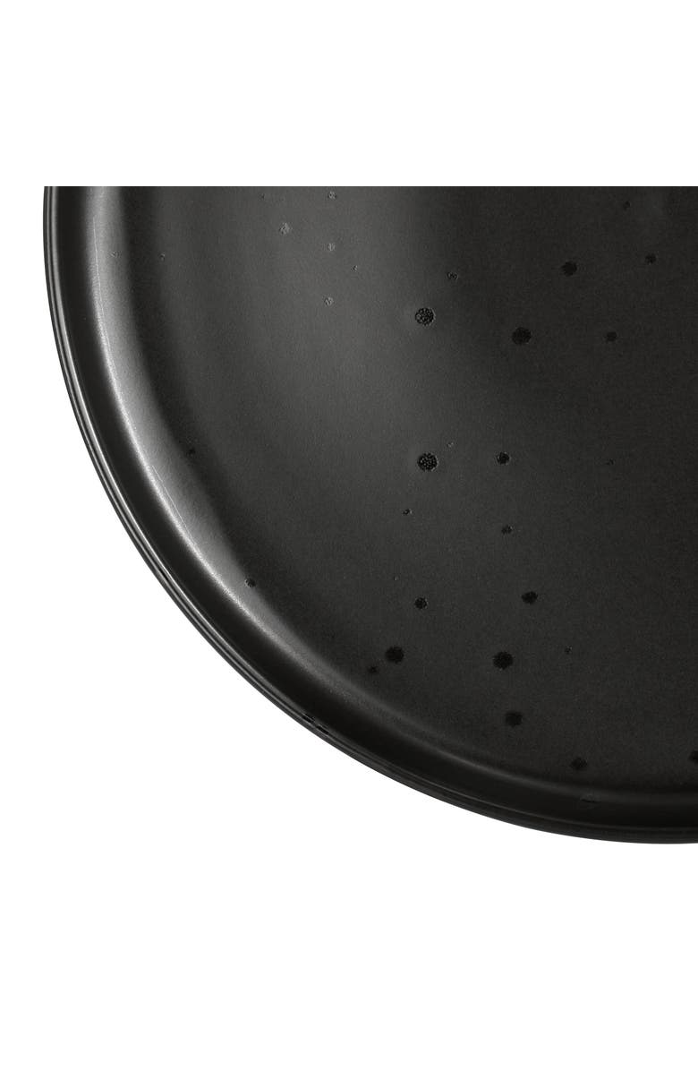 Our Table Landon 4 Piece 8.4 Inch Round Stoneware Salad Plate Set, Alternate, color, Black