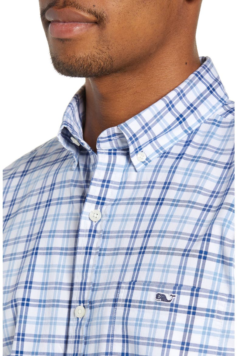 Robin's Nest Tucker Slim Fit Check Sport Shirt, Alternate, color, MOONSHINE
