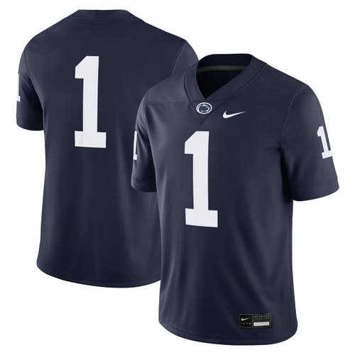Nike Penn State Nittany Lions  Men's Dri-fit College Game Jersey In Blue