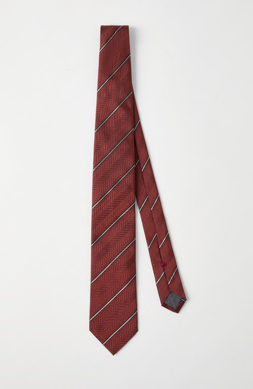 Brunello Cucinelli Diagonal-stripe Silk Tie
