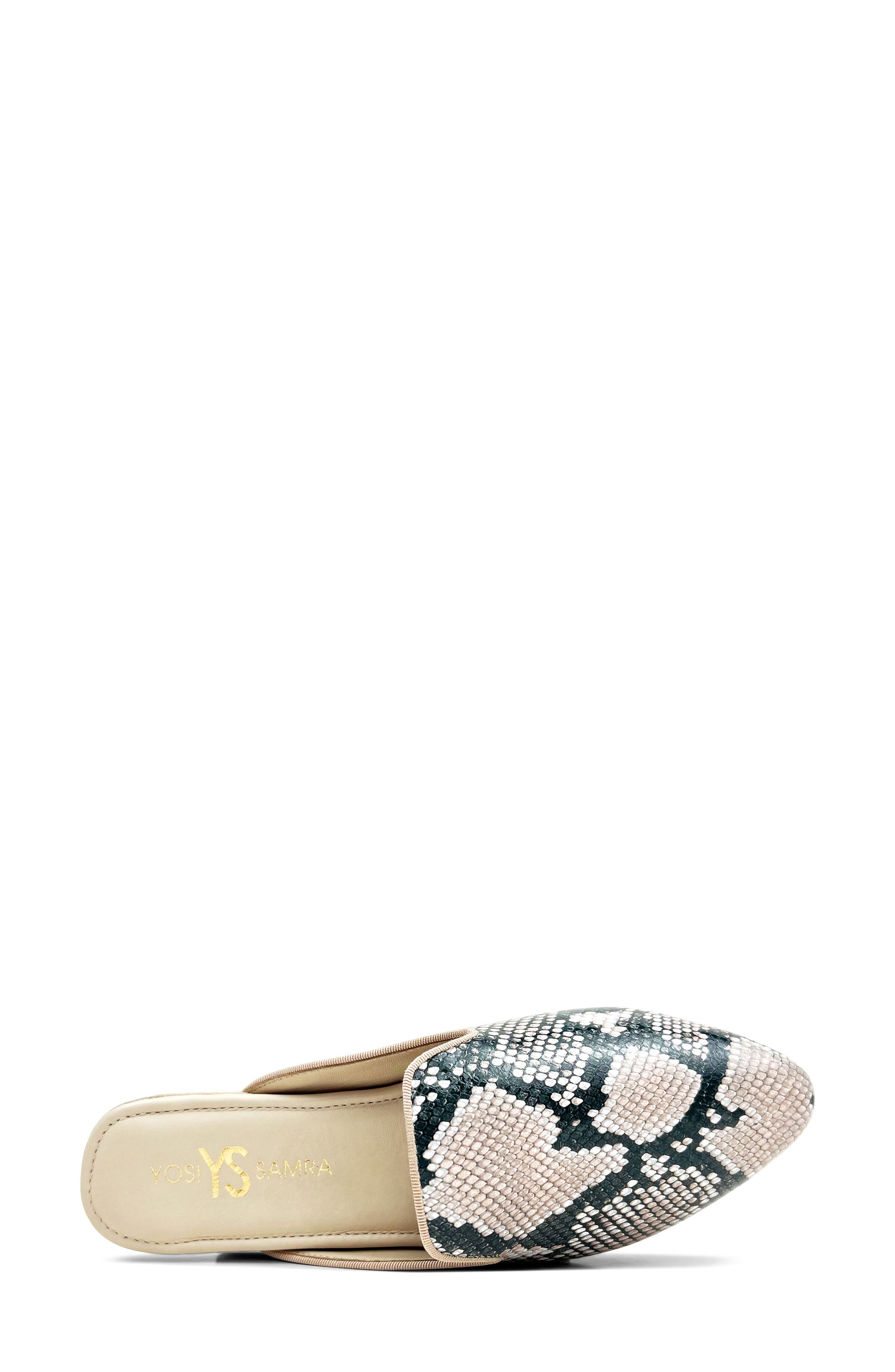 Vidi Snake Embossed Mule, Alternate, color, NATURAL SNAKE