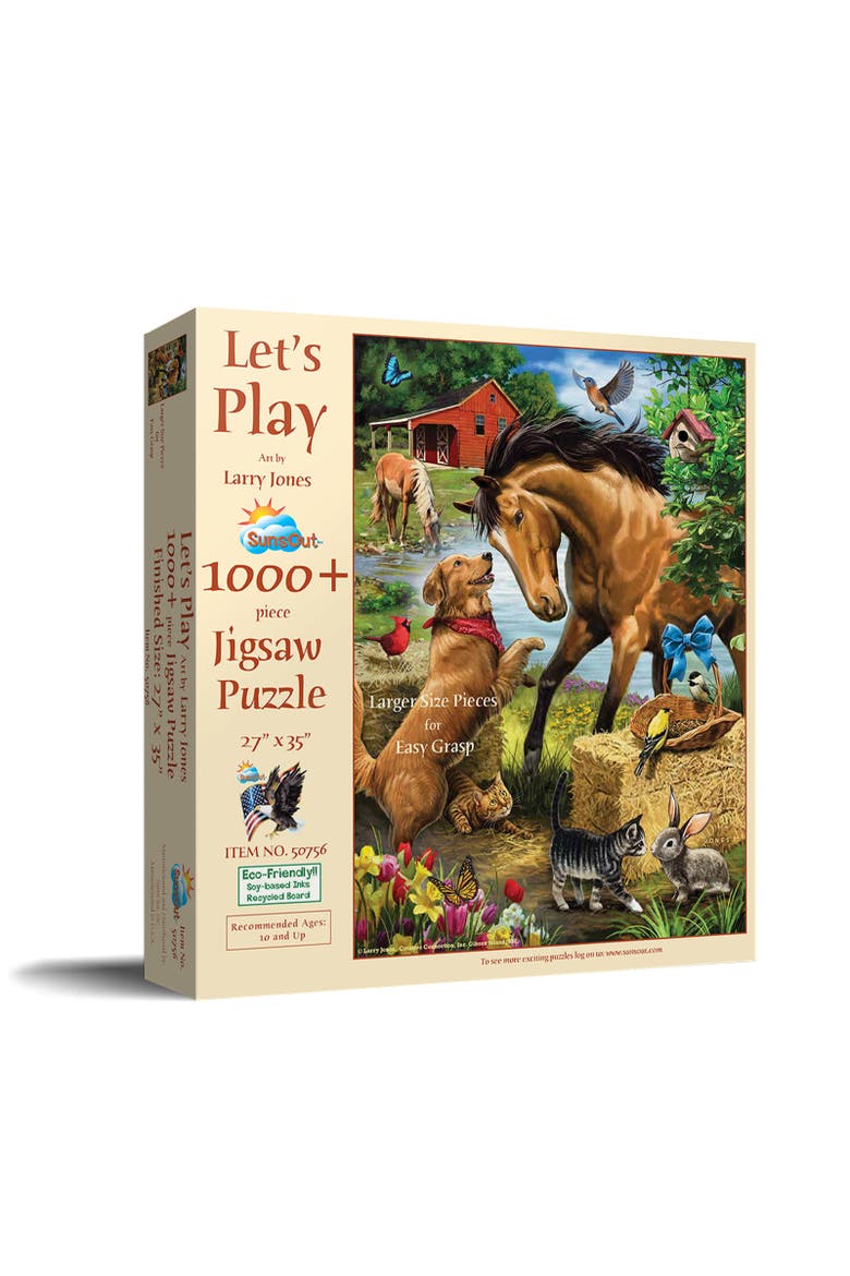 Let's Play 1000 piece Jigsaw Puzzle for Adults Large Pieces, Main, color, Multicolor