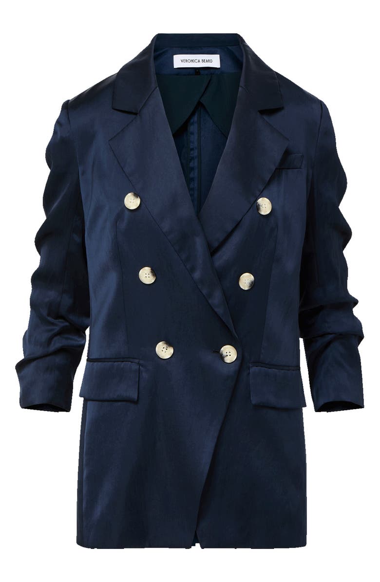 Veronica Beard Chesterfield Dickey Jacket, Alternate, color, Navy