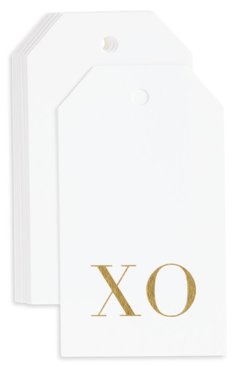Sugar Paper Gold XO Set of 10 Gift Tags, Alternate, color, 