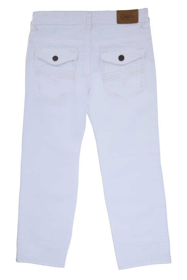 Kids' Saddle Stitch Jeans, Alternate, color, WHITE