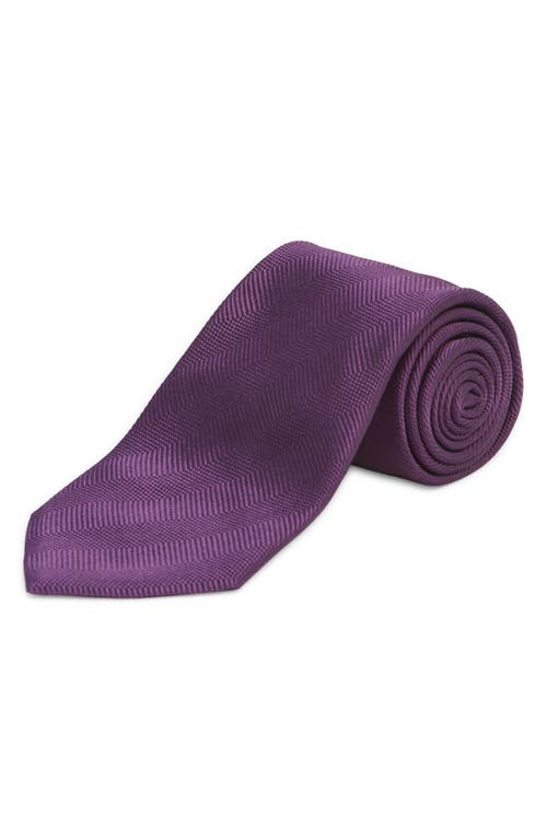 Tom Ford Alternate Silk Tie In Purple