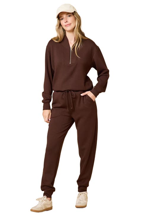 Athleisure DreamTech 1/4 Zip Jogger Set
