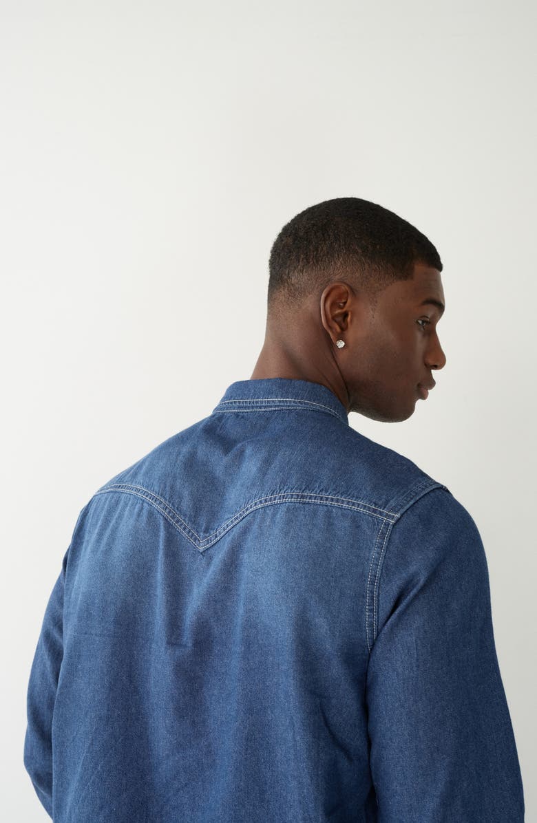 True Religion Western Chambray Shirt, Alternate, color,