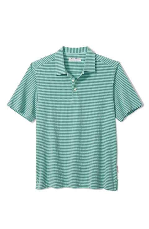 Bahama Coast Fades Away Stripe IslandZone® Polo (Big & Tall)