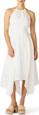 Steve Madden Dalina Eyelet Embroidery Halter Dress