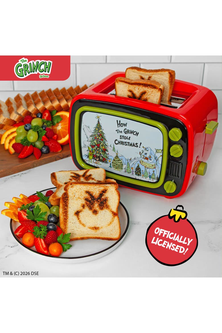 Grinch TV 2-slice Toaster, Alternate, color, None