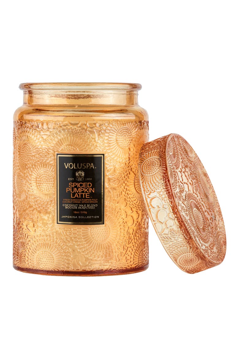 Spiced Pumpkin Latte Large Jar Candle, Alternate, color, SPICED PUMPKIN LATTE