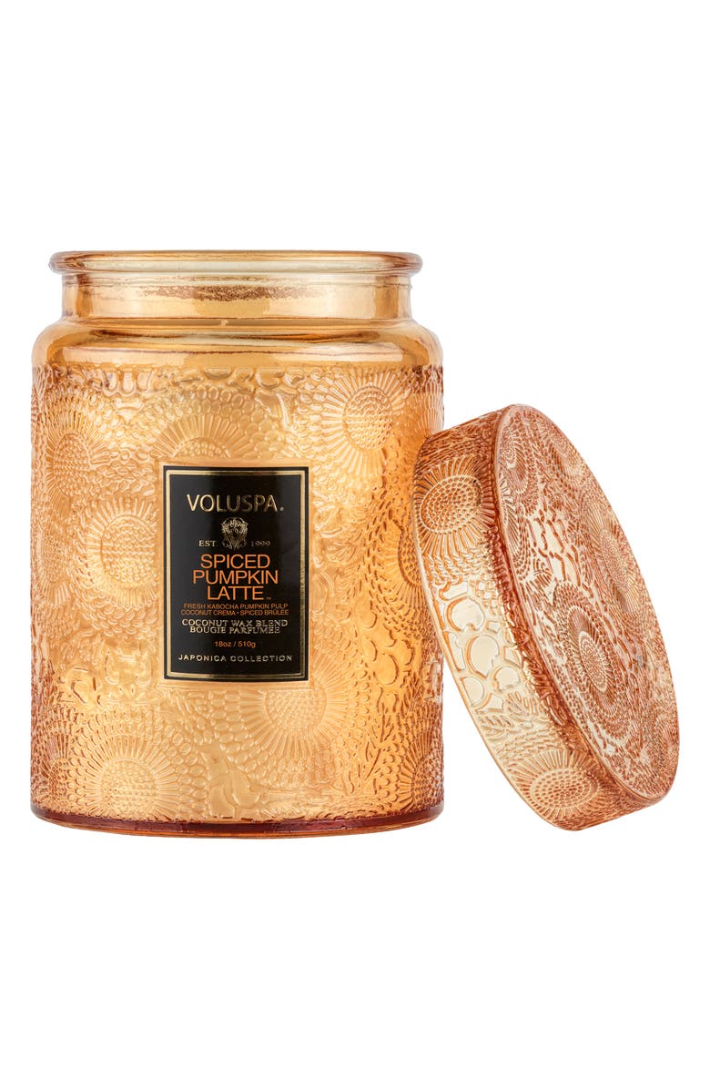 Voluspa Spiced Pumpkin Latte Large Jar Candle, Alternate, color, 