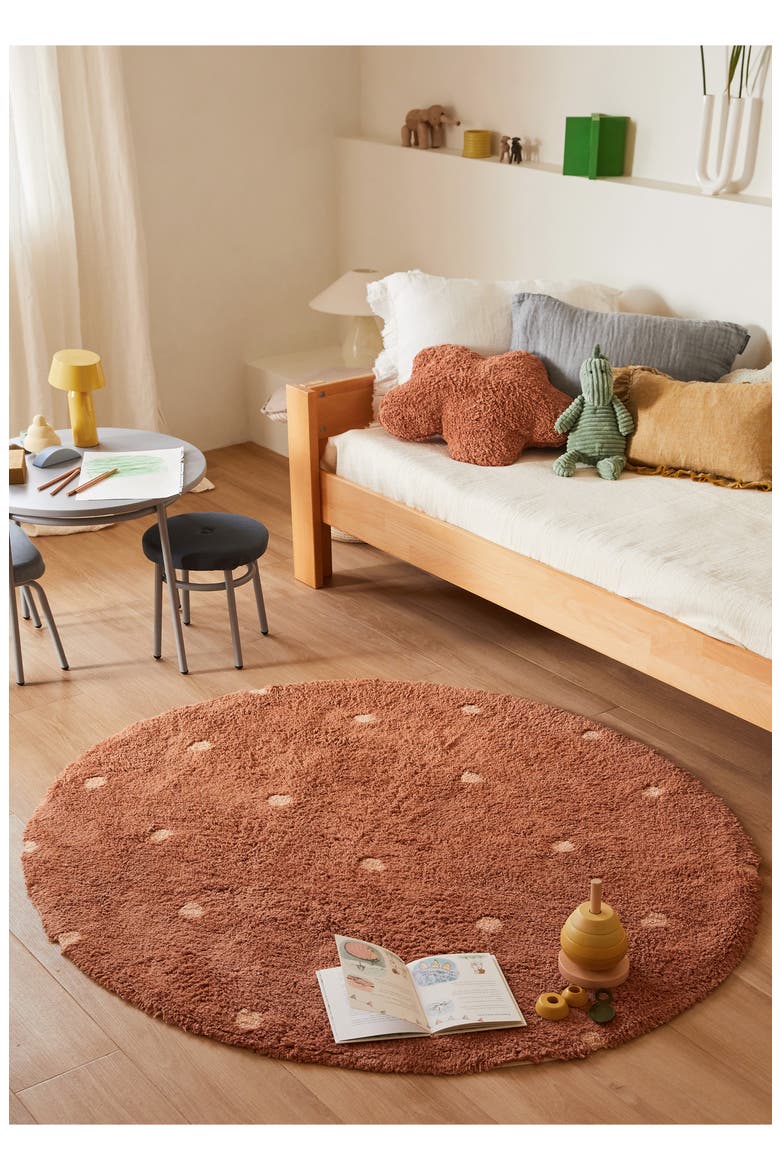 Cloud Floor Cushion, Alternate, color, CHESTNUT