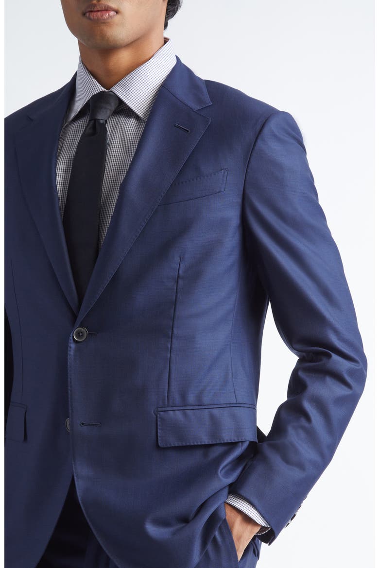 Plaid 15milmil15 Wool Suit, Alternate, color, DARK BLUE